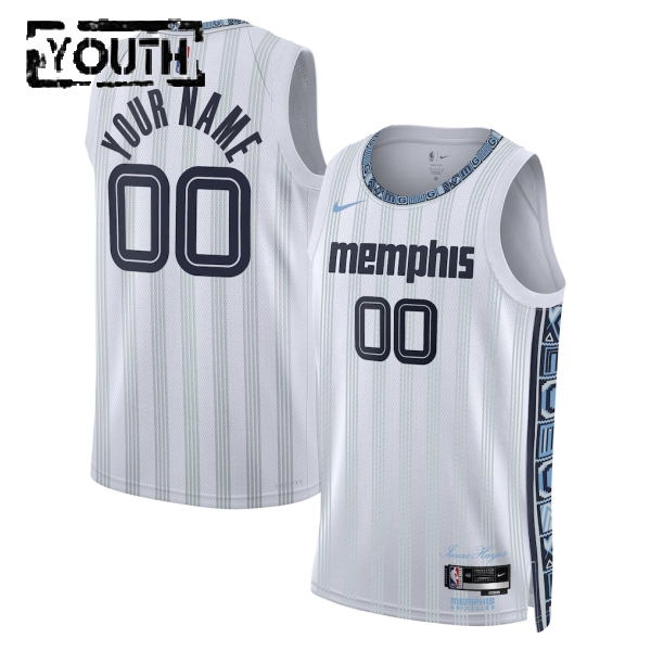 Memphis Grizzlies Trikot Benutzerdefinierte Nike 2025-26 City Edition Grau Swingman - Kinder Memphis Grizzlies Trikot Benutzerdefinierte Nike 2025-26 City Edition Grau Swingman - Kinder
